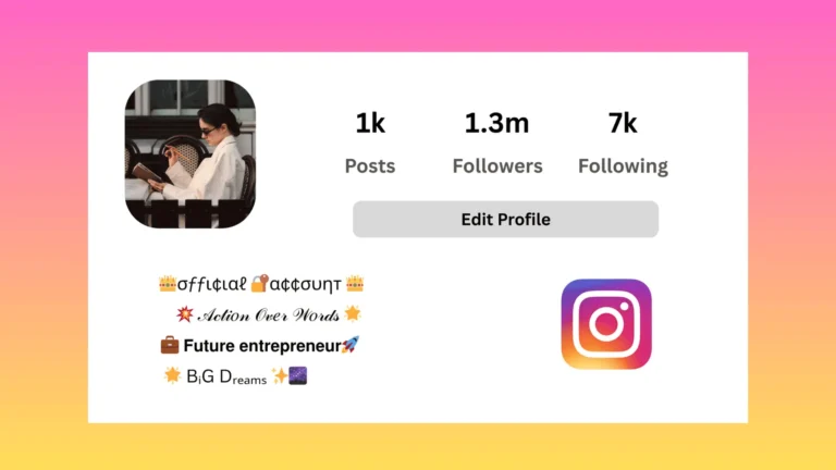 Instagram VIP Bio Image