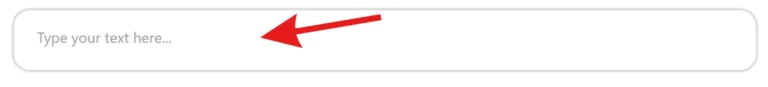 Enter your text in input box